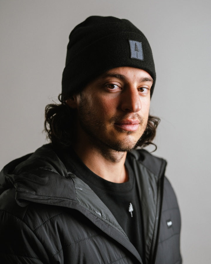 NIKIN Treeanie Classic Patch Beanie Black Baumwolle
