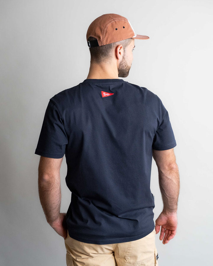 NIKIN TreeShirt Pocket Spatz T-Shirt Dark Navy Bio-Baumwolle