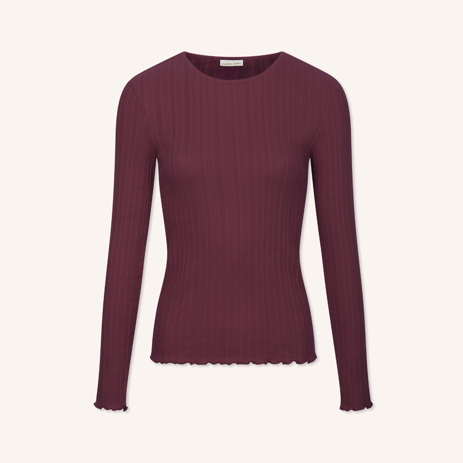 NORDLICHT Maja Langarmshirt Cherry Bio-Baumwolle