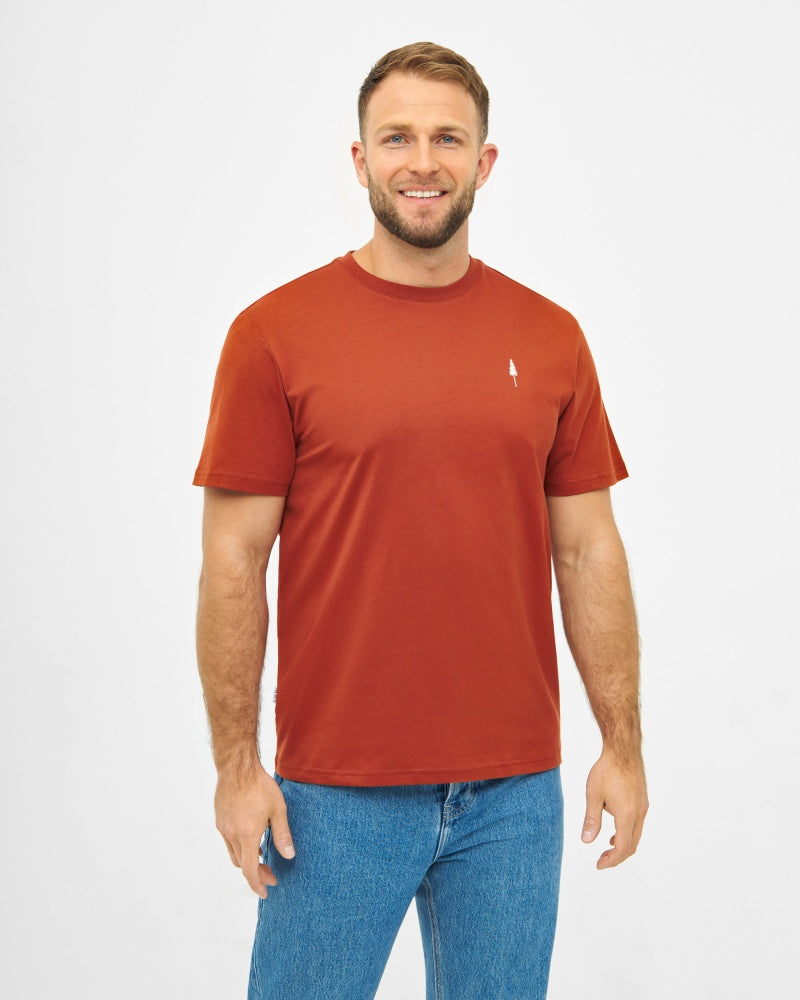 NIKIN TreeShirt Brick T-Shirt Ziegelrot Bio-Baumwolle Unisex