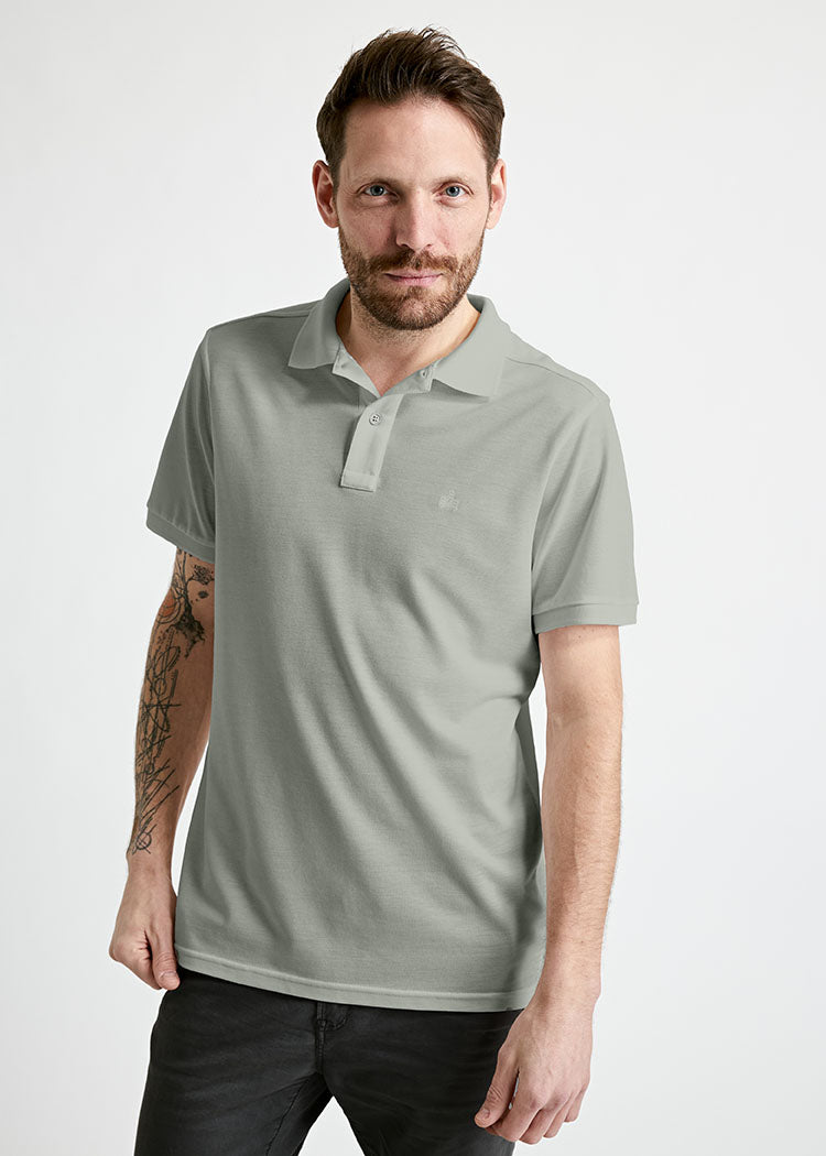 Wijld Paul Agave Green Herren Polo-Shirt Grün Regular