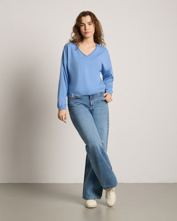 NIKIN TreePullover Knitted Light Damen Provence Bio-Baumwolle