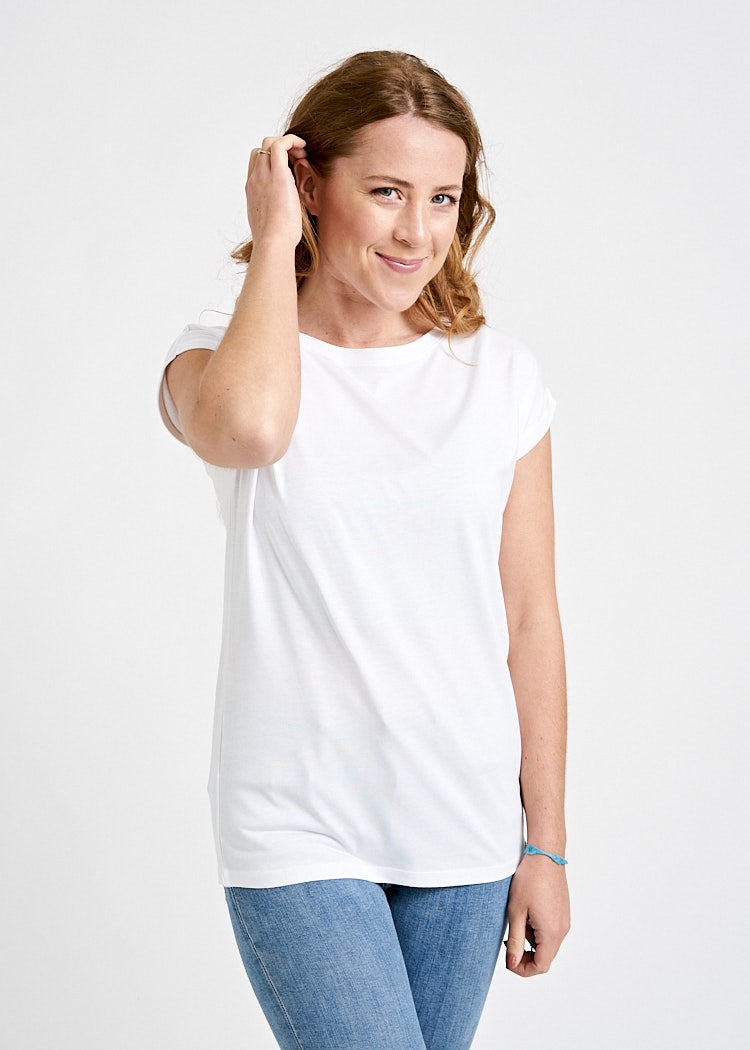 Wijld WoodShirt Elena Bright White Damen T-Shirt