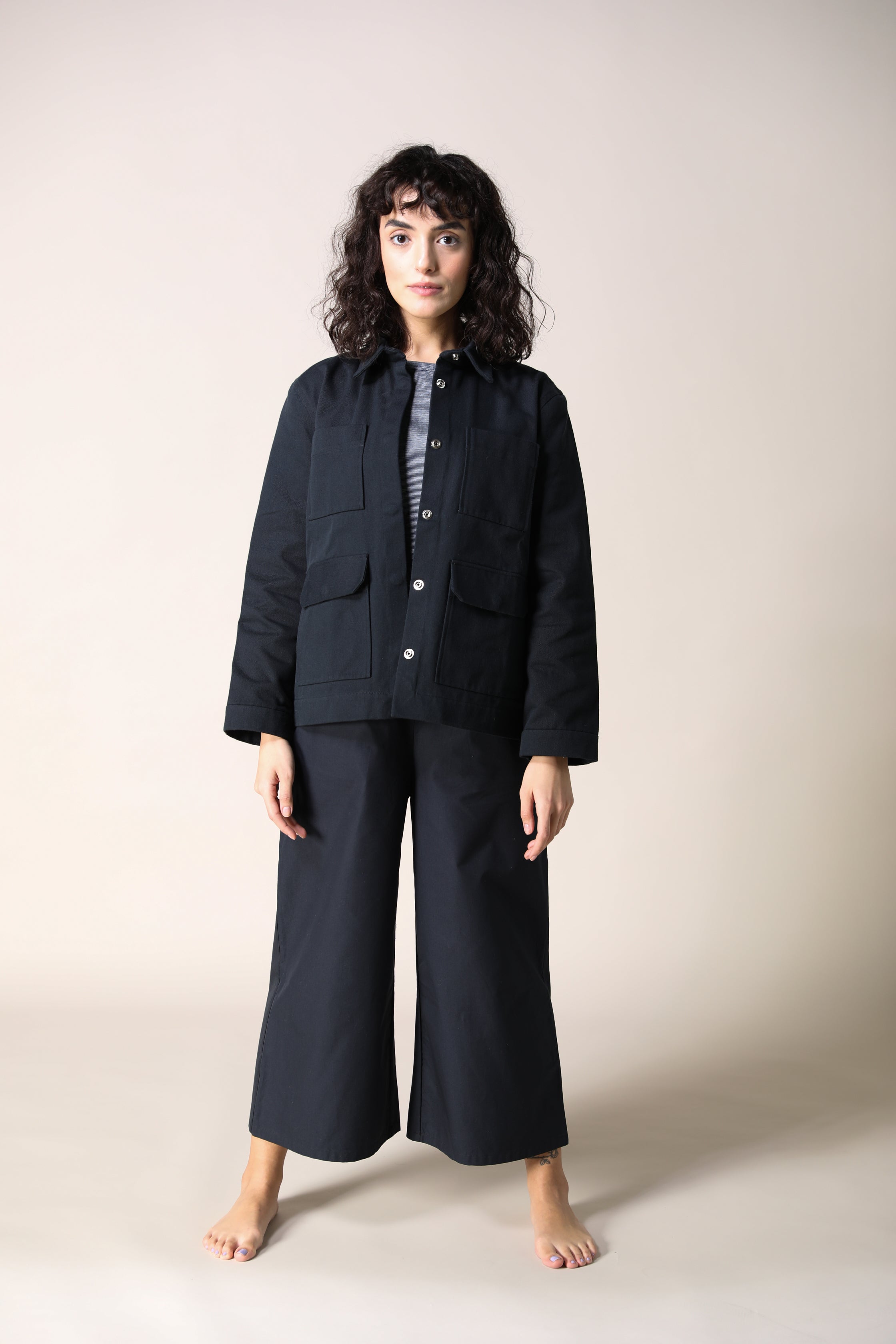 Christiane Strobel ELIN Workwear Jacke Bio-Twill Schwarz
