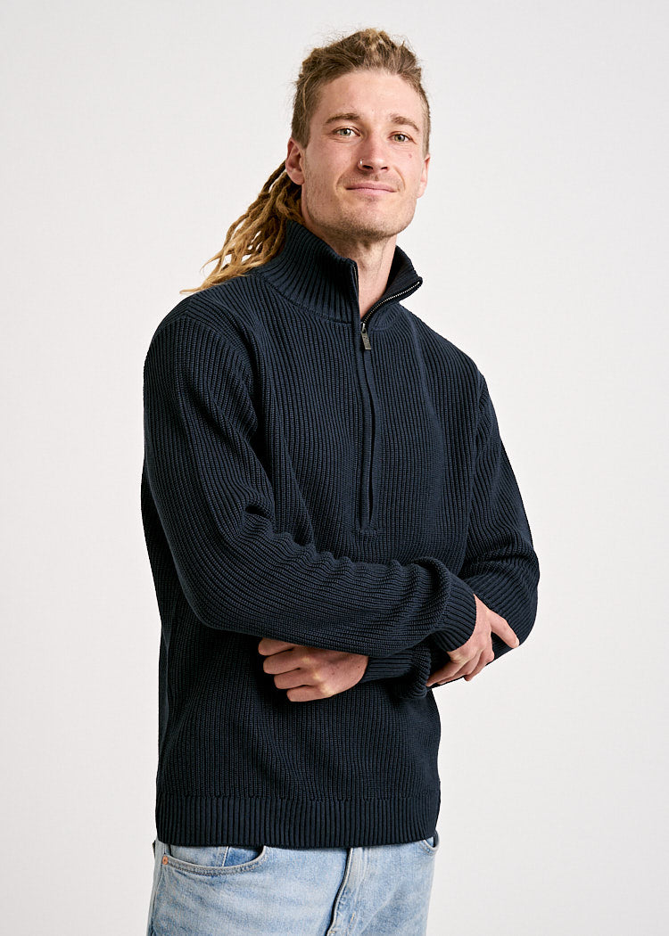 Wijld Troyer Carbon Herren Strickpullover Holzfaser