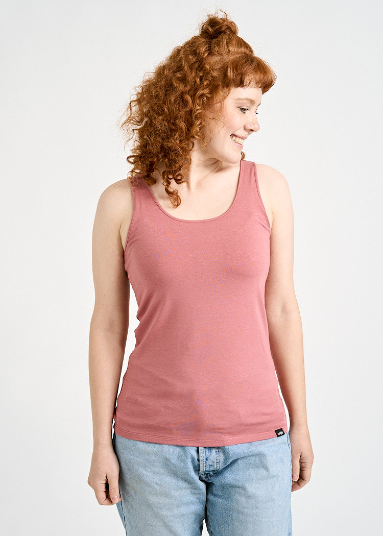 Wijld Melanie Tank Top Damen Rosewood Lyocell