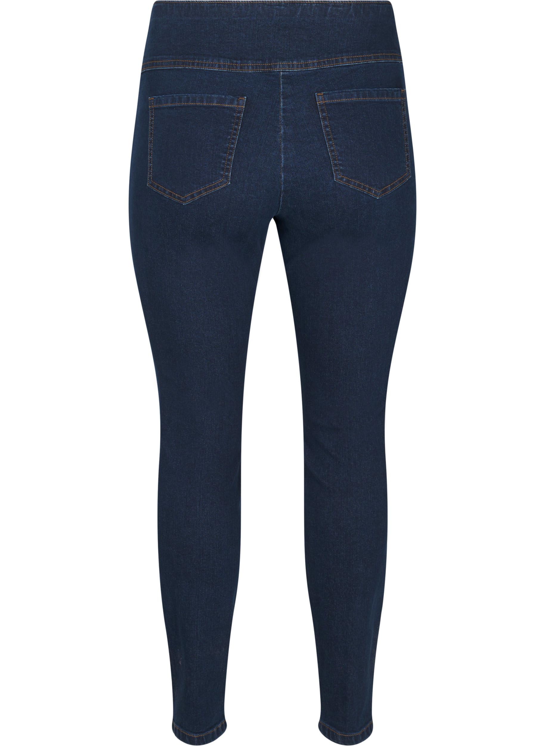 Zizzi Jeans Jeggings Baumwolle 42W/30L Dark Blue