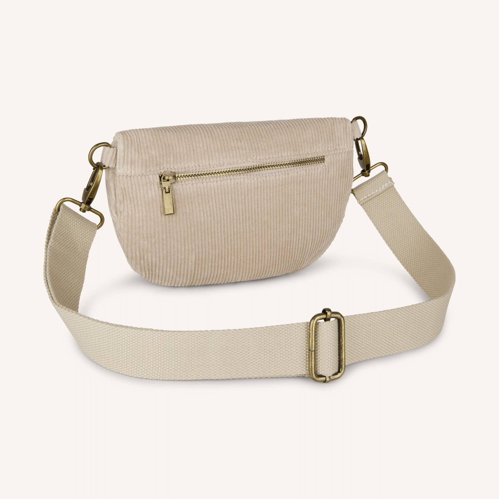 NORDLICHT Tomma Cord Bauchtasche Natur Bio-Baumwolle