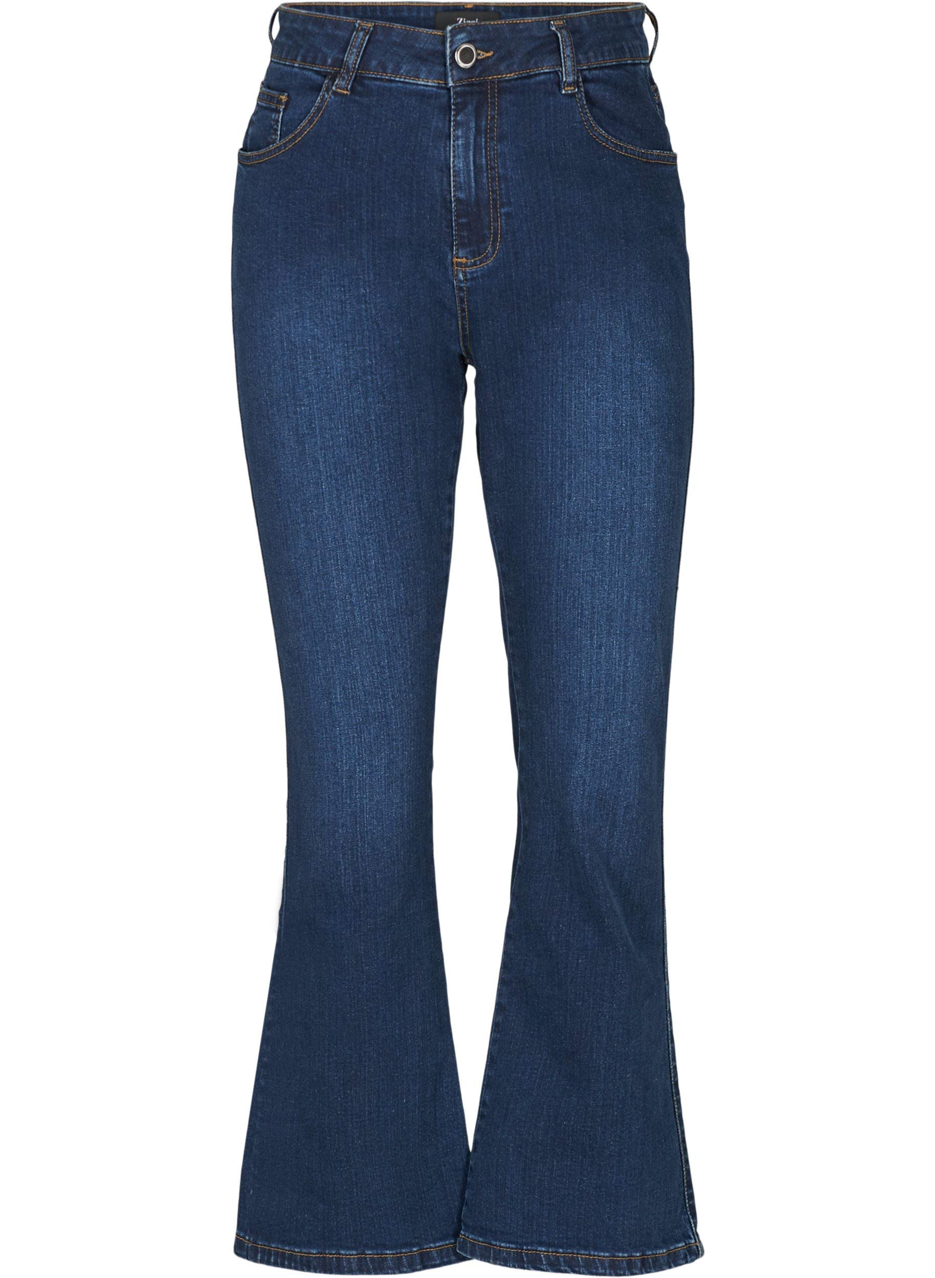 Zizzi Ellen Jeans Bootcut Damen High Waist Plus Size