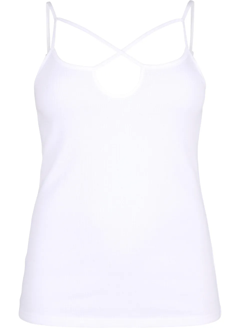 Zizzi Singlet Top Rib Top Große Größen Bio-Baumwolle