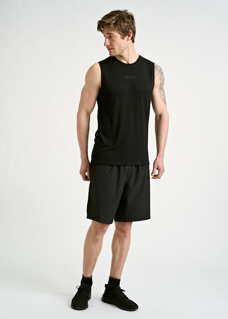 Wijld T-Shirts & Tops Sportshirt Arian Sleeveless Schwarz Herren