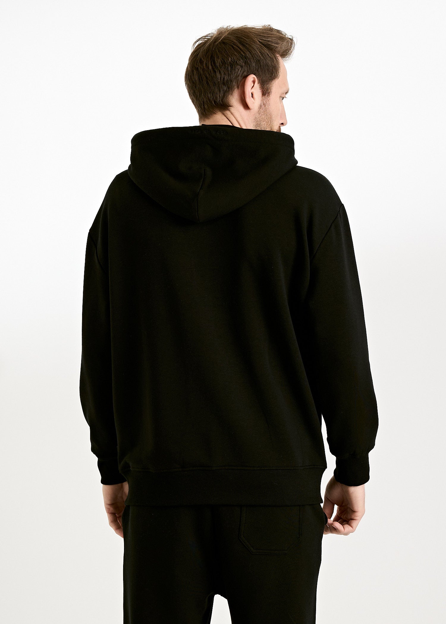 Wijld Jonas Herren Sweatjacke Schwarz Bio-Baumwolle Gr. L