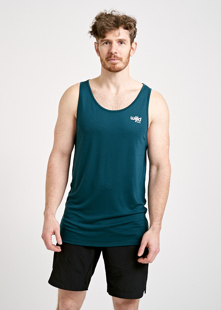 Wijld Sport Tank Top Petrol Herren Trägershirt atmungsaktiv