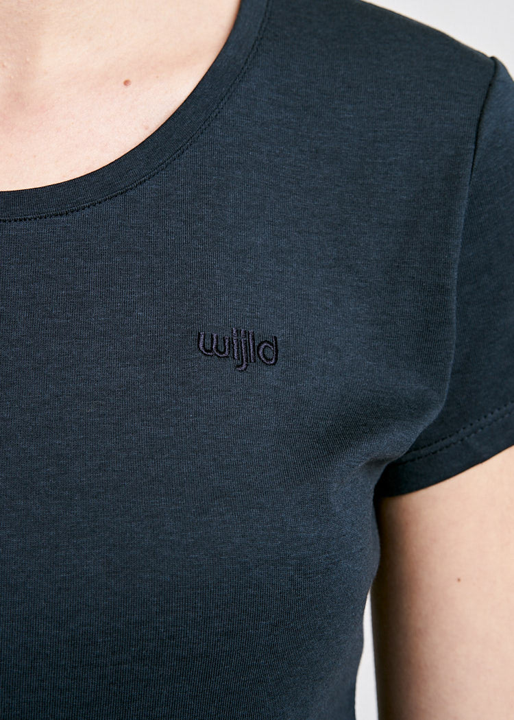 Wijld Sarah Damen T-Shirt Carbon Grau Holz