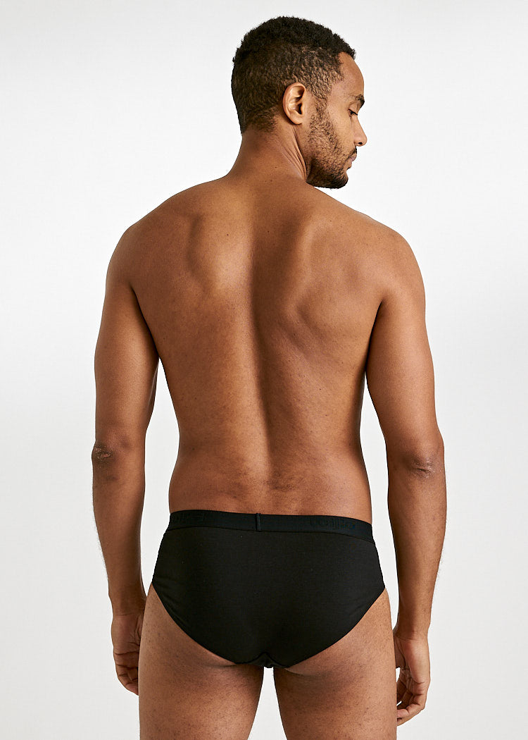 Wijld Marlo Herren Slip Black Unterhose Lyocell