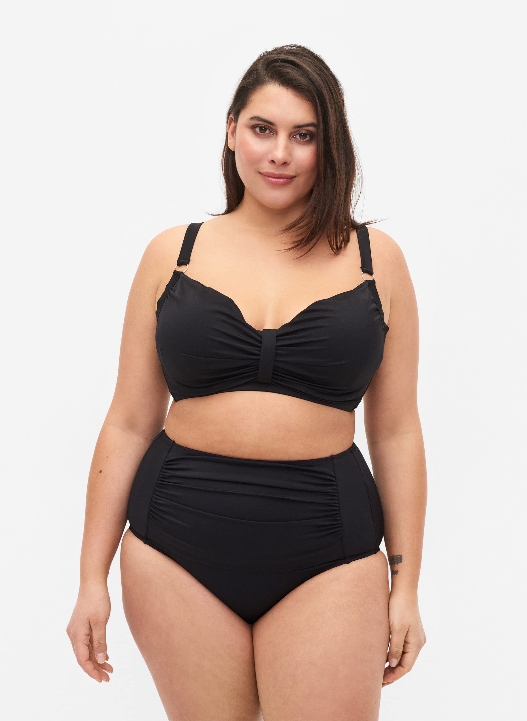 Zizzi Swim Bikini Slip Damen Gr.42 hohe Taille