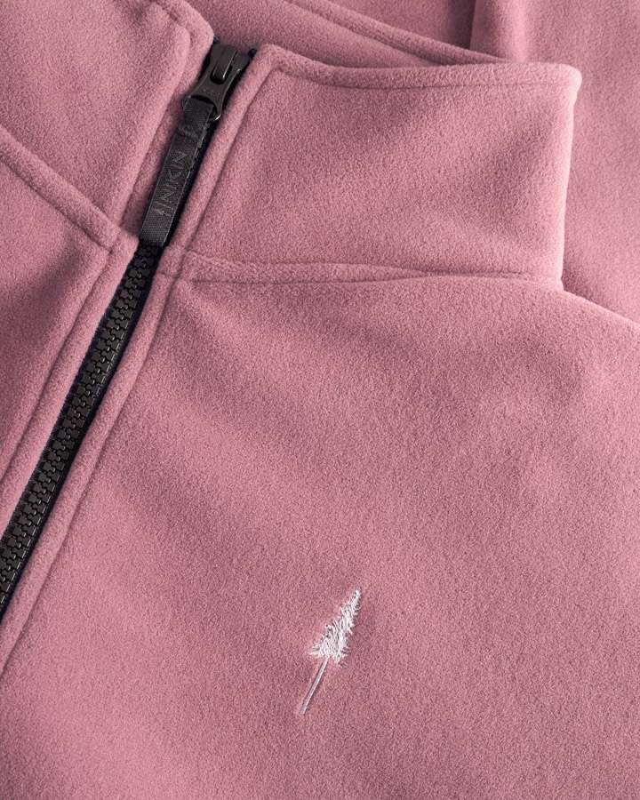 NIKIN TreeFleece Quarter Zip Damen Pullover Astrodust Fleece