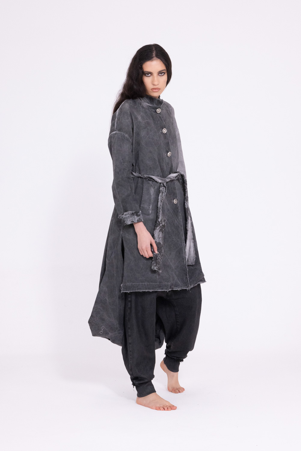 Sanctamuerte Capispalla Giacca Blazer Lunga Blazer Baumwolle