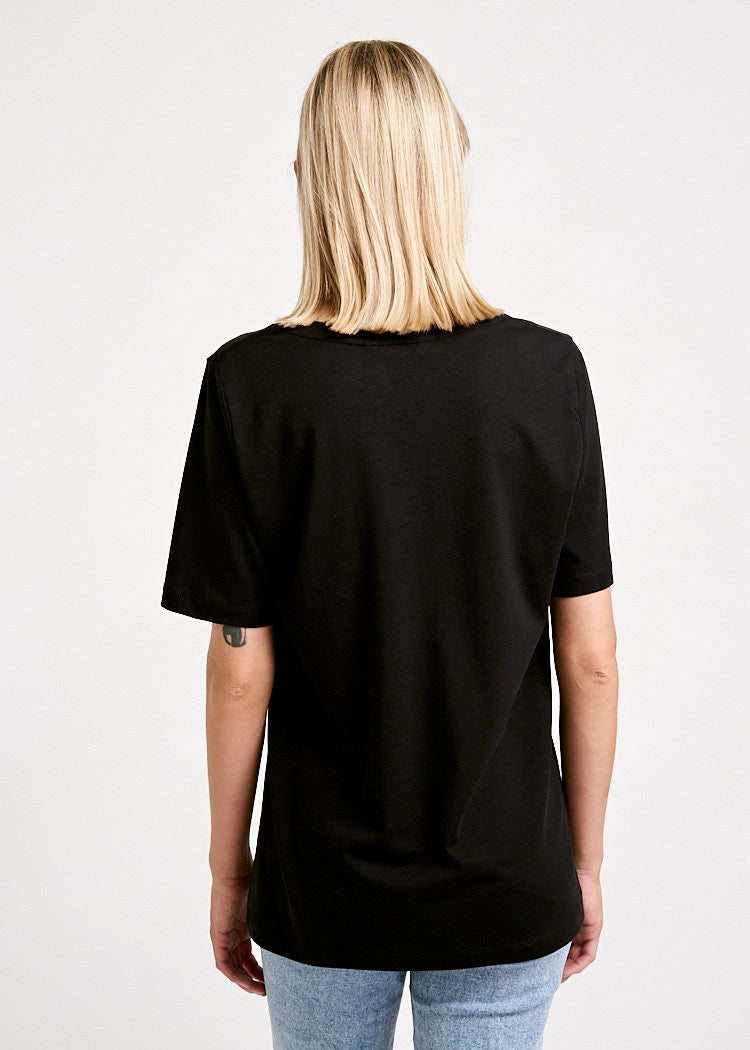 Wijld WoodShirt Frida Damen T-Shirt Black Bio-Lyocell
