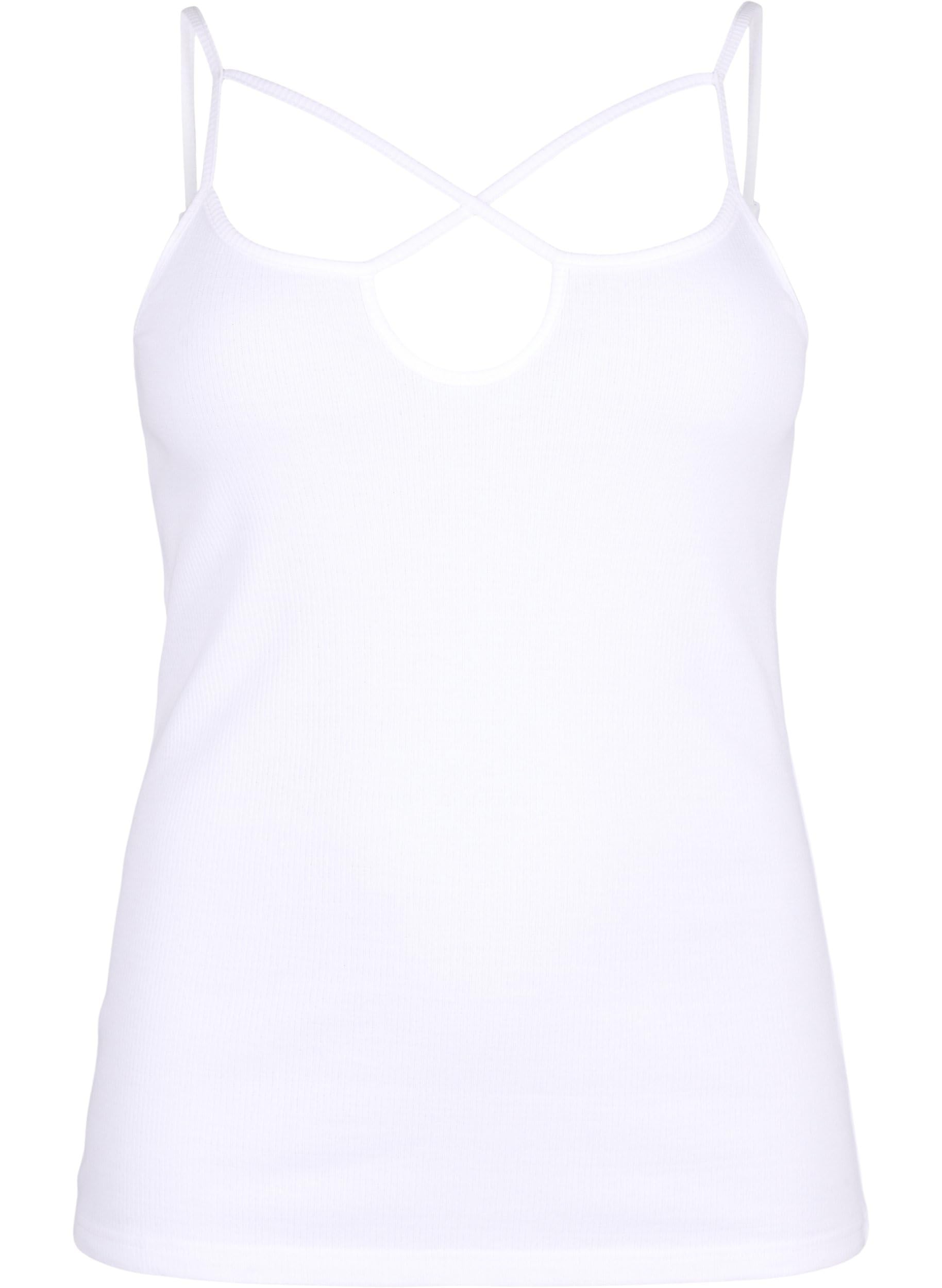 Zizzi Singlet Top Rib Top Große Größen Bio-Baumwolle