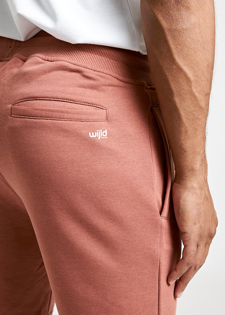 Wijld Sweat Shorts Herren Copper Red Lyocell Bio