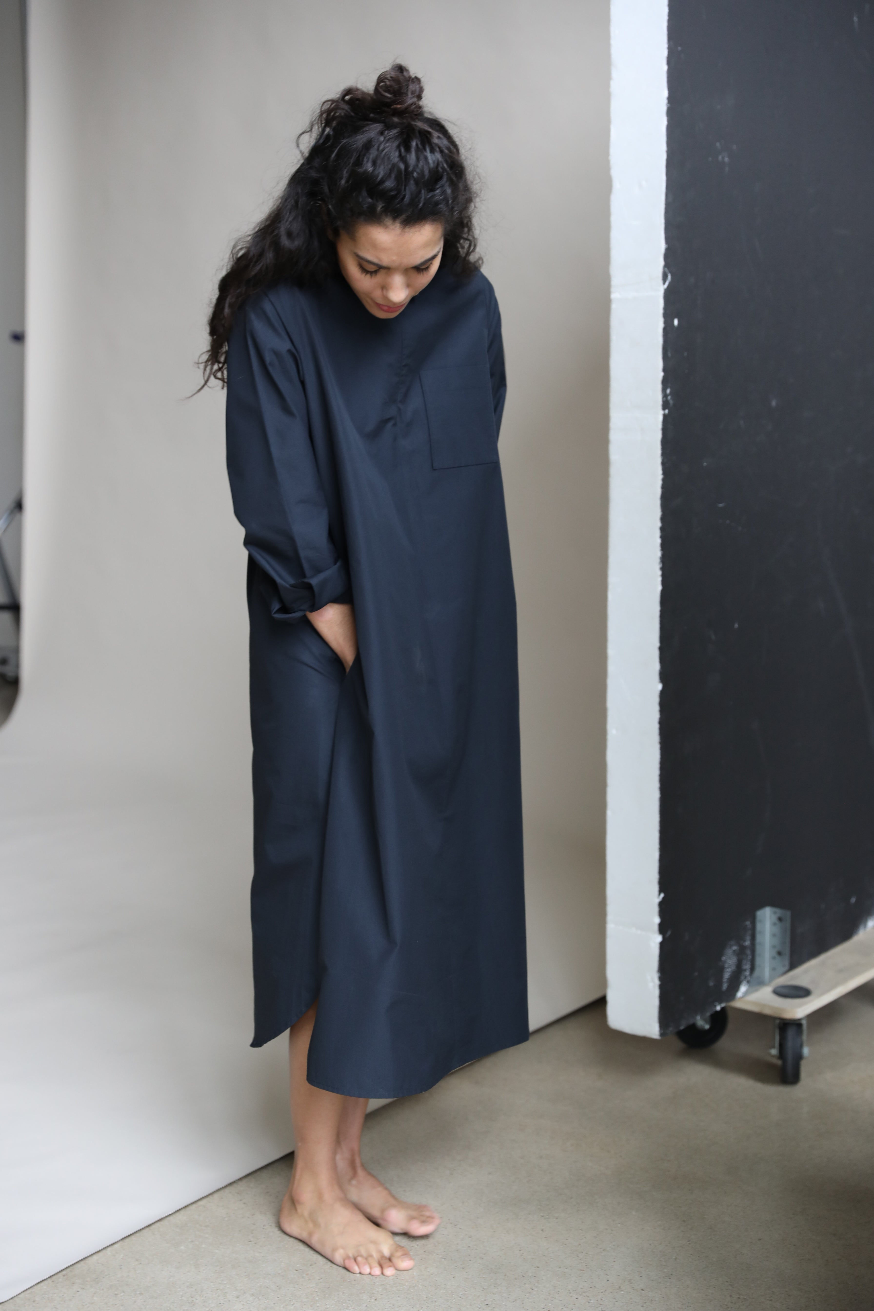 Christiane Strobel Kleider IVY Hemdblusenkleid Bio-Baumwolle