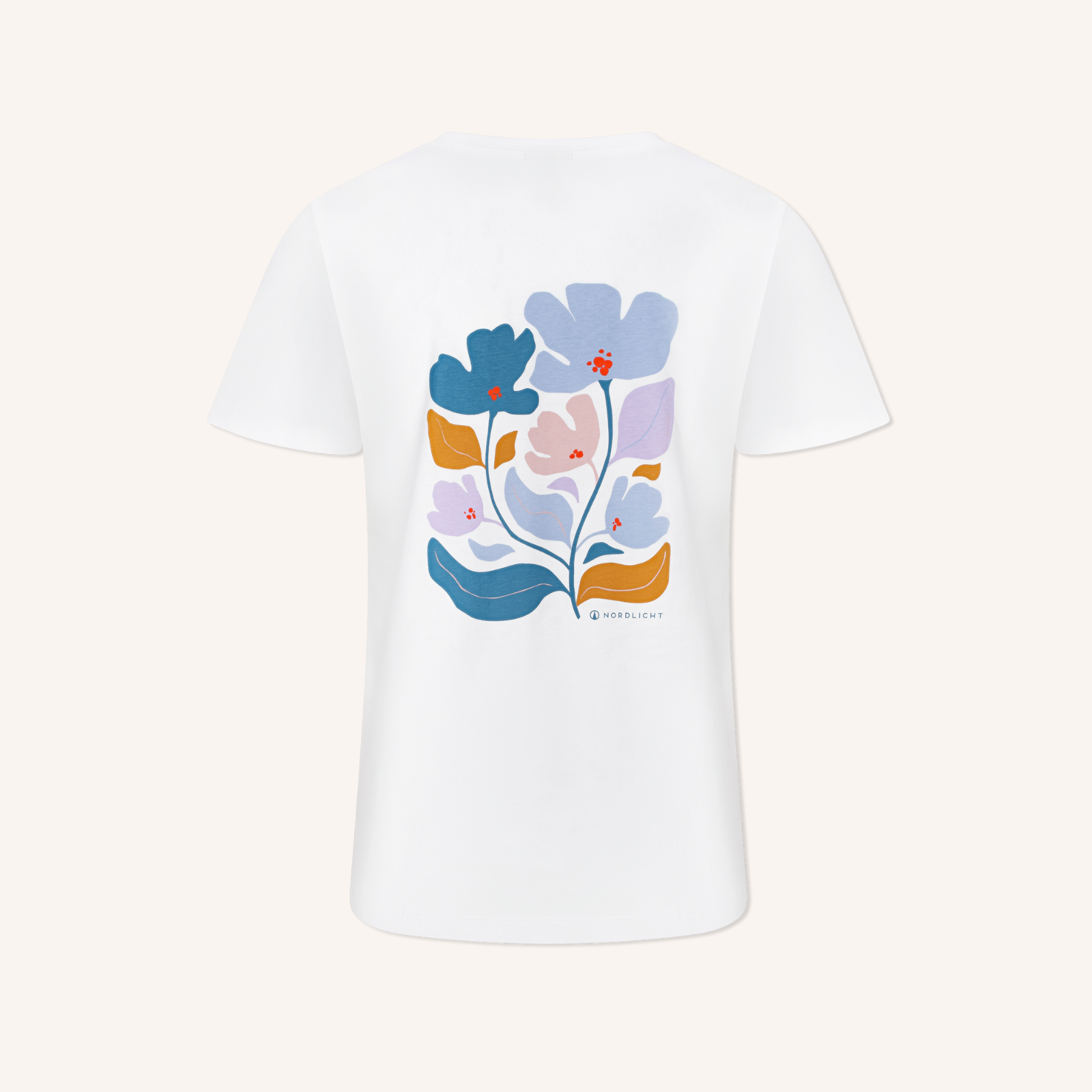 NORDLICHT Alva Print T-Shirt Blumenrücken Bio