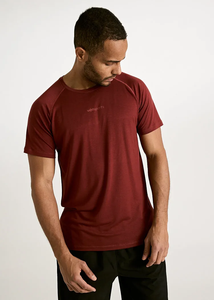 Wijld Max Sportshirt Herren Dark Red atmungsaktiv