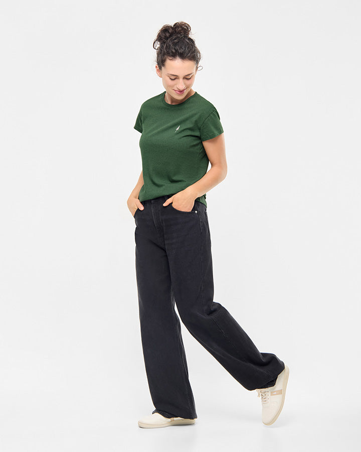 NIKIN TreeShirt Women T-Shirt Olive Mel Bio-Baumwolle