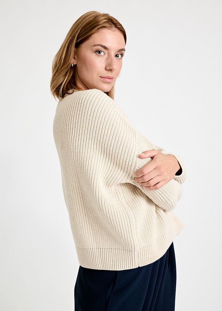 Wijld Josephine Strickpullover Natural Damen Bio-Baumwolle