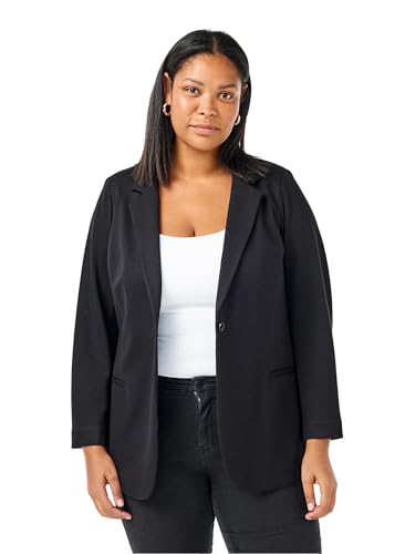 Zizzi Blazer Stretch Gr. 42 Große Größen Viskose 1-Knopf