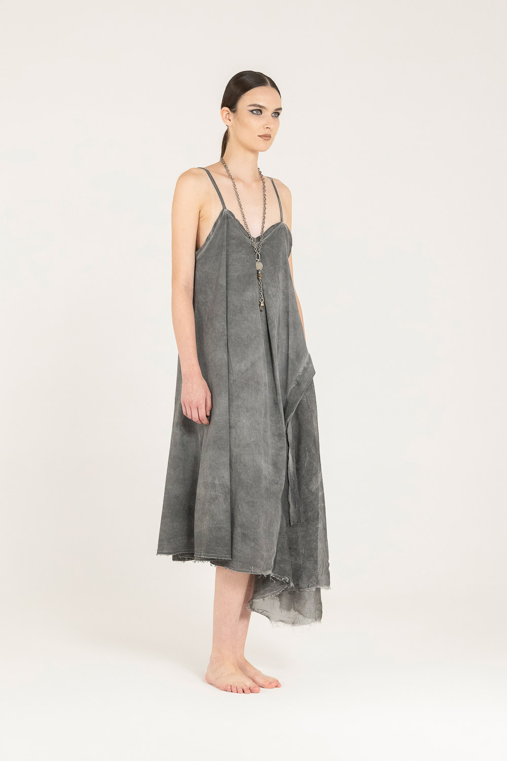Sanctamuerte Abiti Sottoveste Kleid Baumwolle