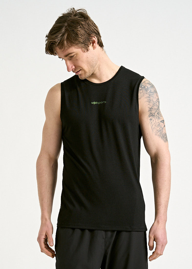 Wijld Arian Sleeveless Sportshirt Herren Schwarz