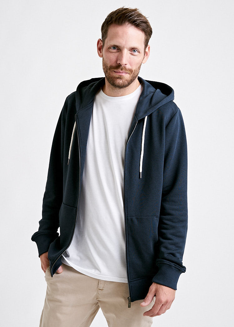 Wijld Carbon Herren Sweatjacke Holz Kapuze