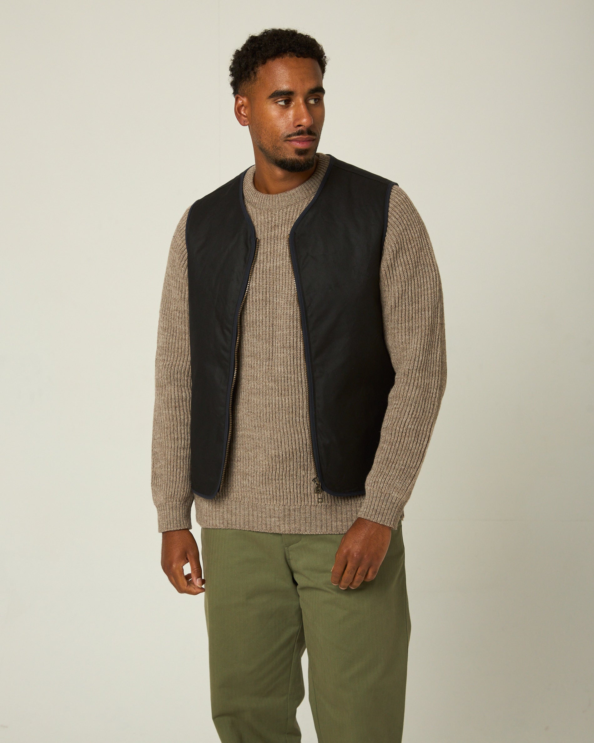 Peregrine Duke Gilet Herren Weste Mustard Wachs