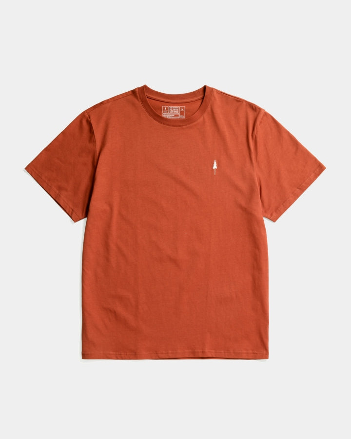 NIKIN TreeShirt Brick T-Shirt Ziegelrot Bio-Baumwolle Unisex