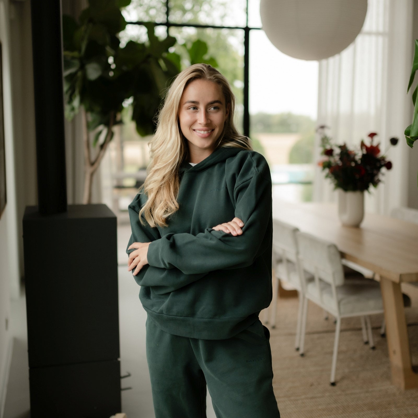 NORDLICHT Nissa Hoodie Pullover Grün Bio-Baumwolle