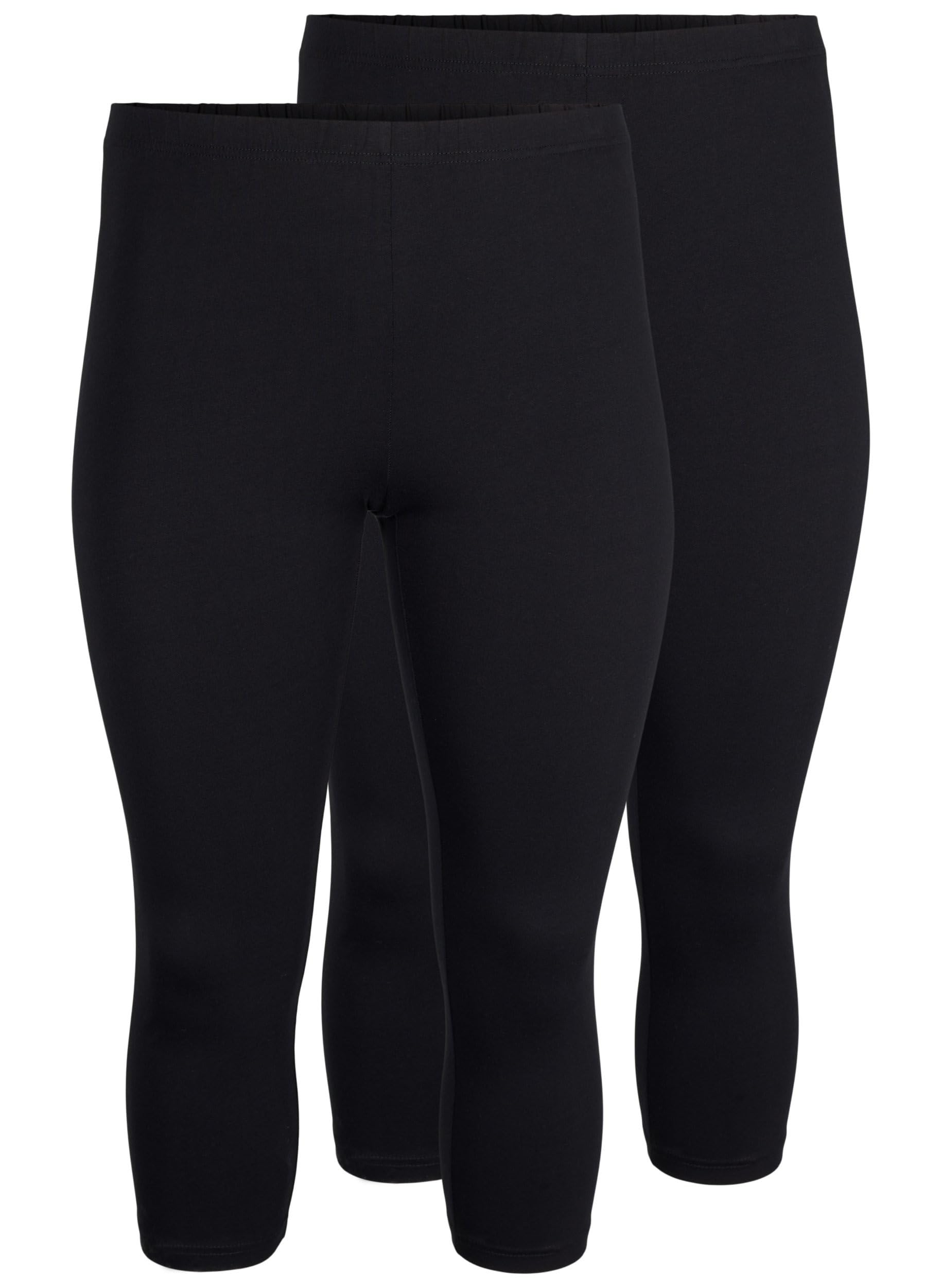 Zizzi Flash 3/4-Leggings 2-Pack Baumwolle 42-44