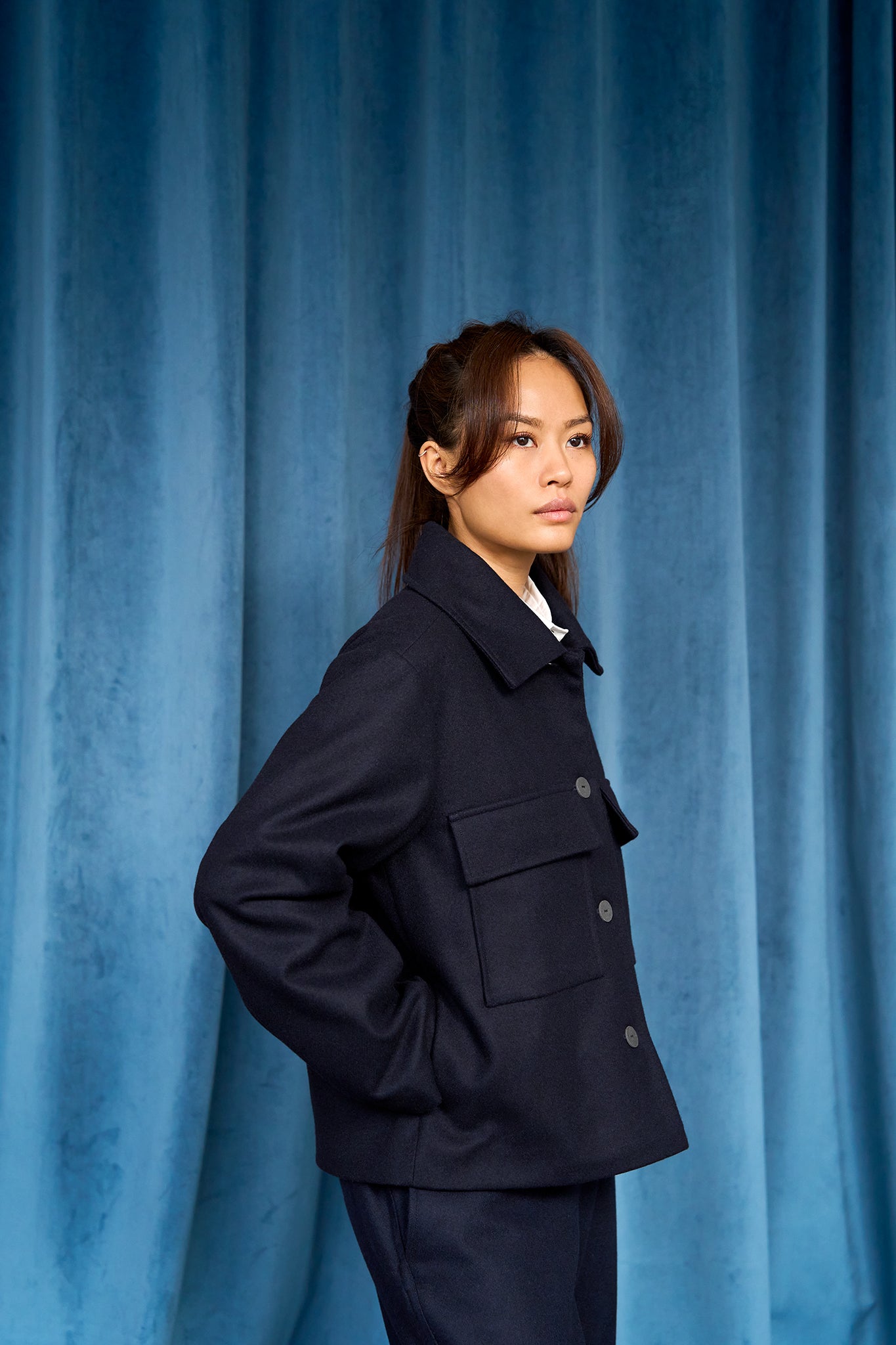 Christiane Strobel RIA Jacke Wolle Kurz