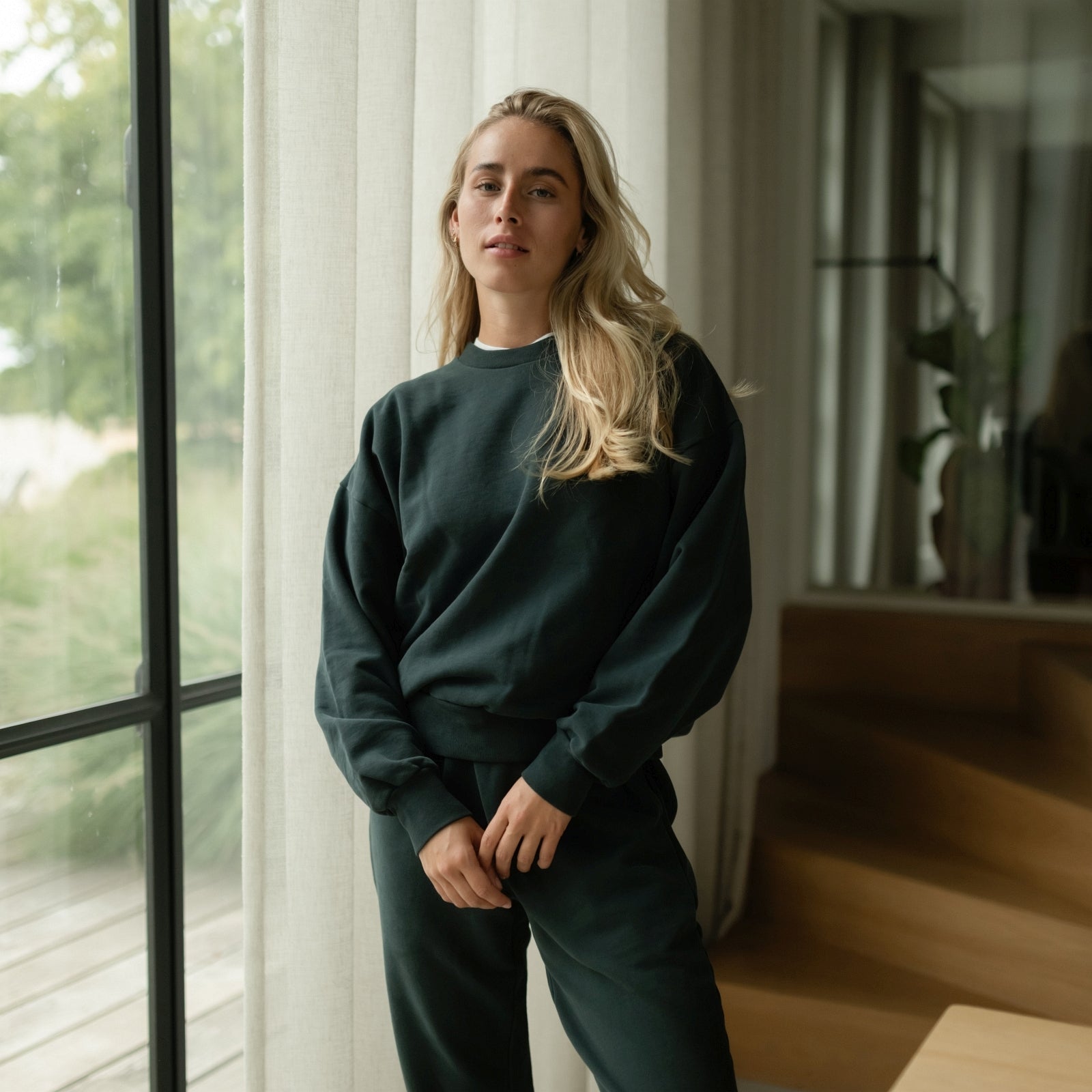 NORDLICHT Jonna Sweater Grün Bio-Baumwolle