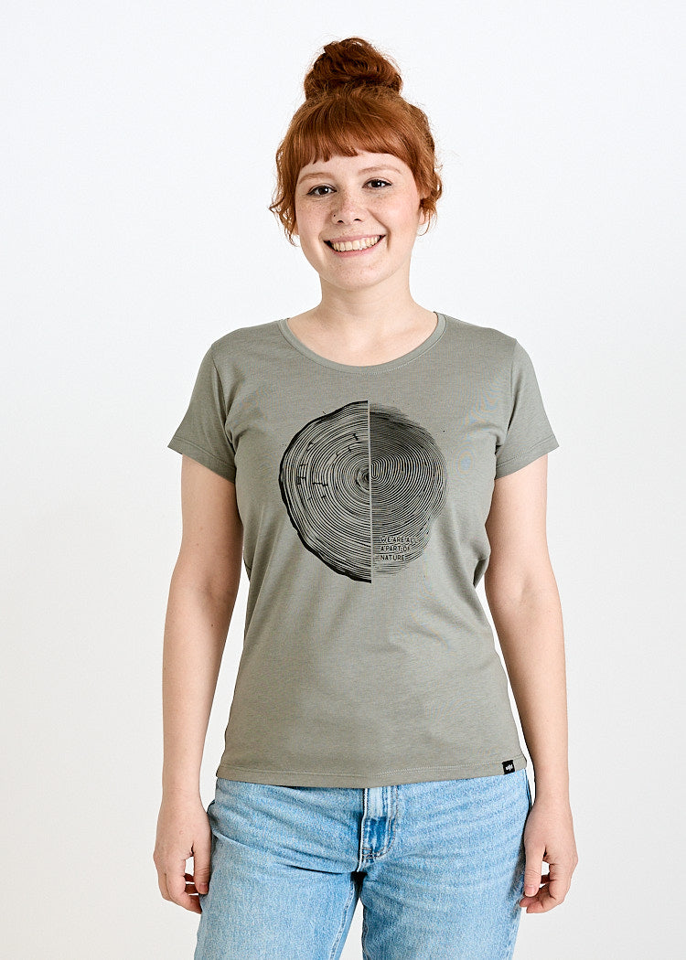 Wijld Sarah We Are Nature Damen T-Shirt Holz