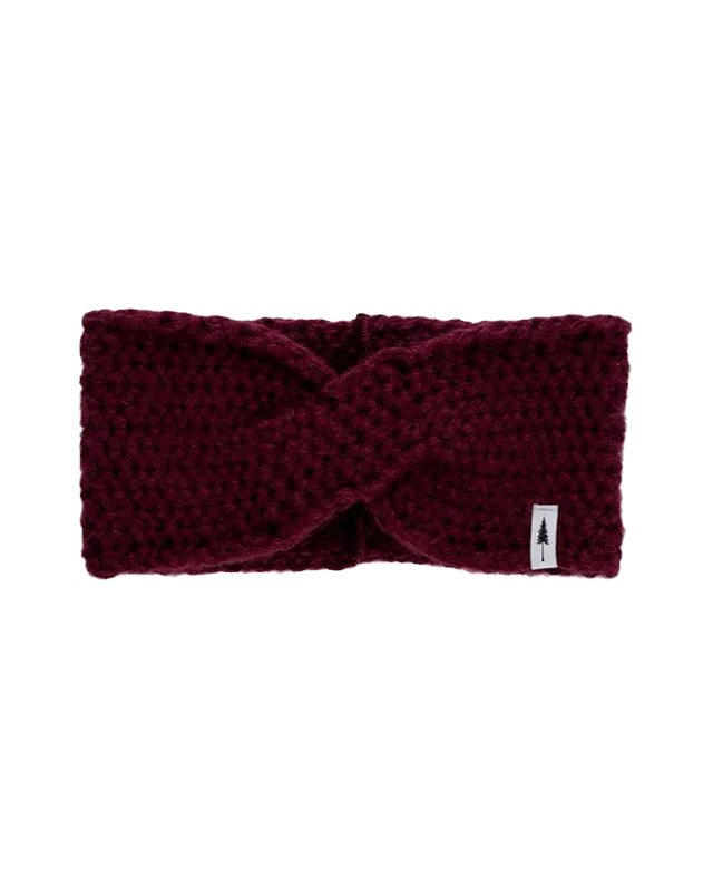 NIKIN TreeHeadband Knitted Twist Stirnband Bordeaux