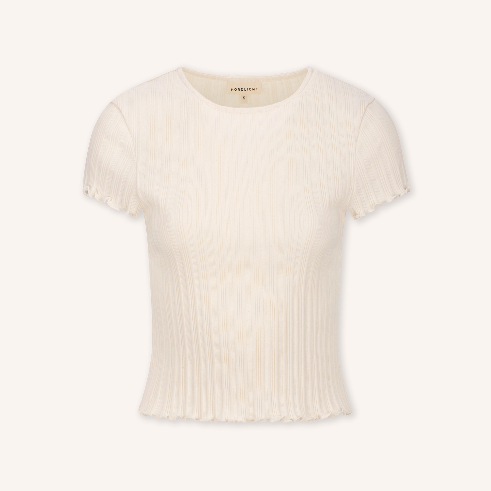 NORDLICHT Maja T-Shirt Natur Crop Bio-Baumwolle