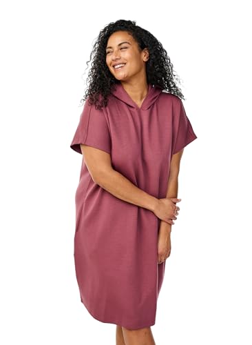 Zizzi Dresses Sweatkleid Kapuze Taschen Modal große Größen