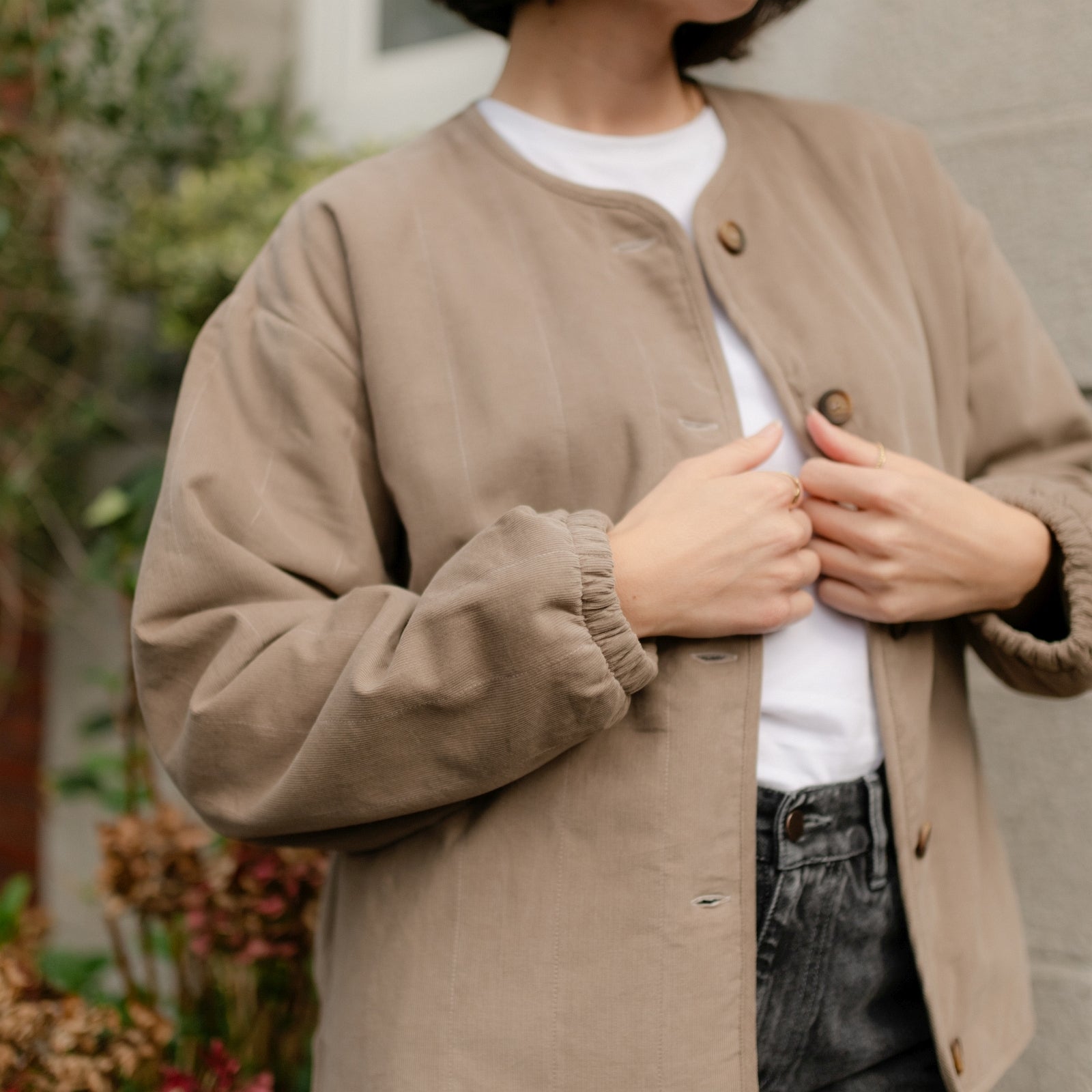 NORDLICHT Jana Cord Jacke Braun – Bio-Baumwolle