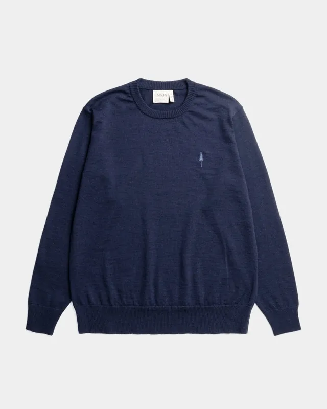 NIKIN TreePullover Merino Pullover Dark Navy Wolle