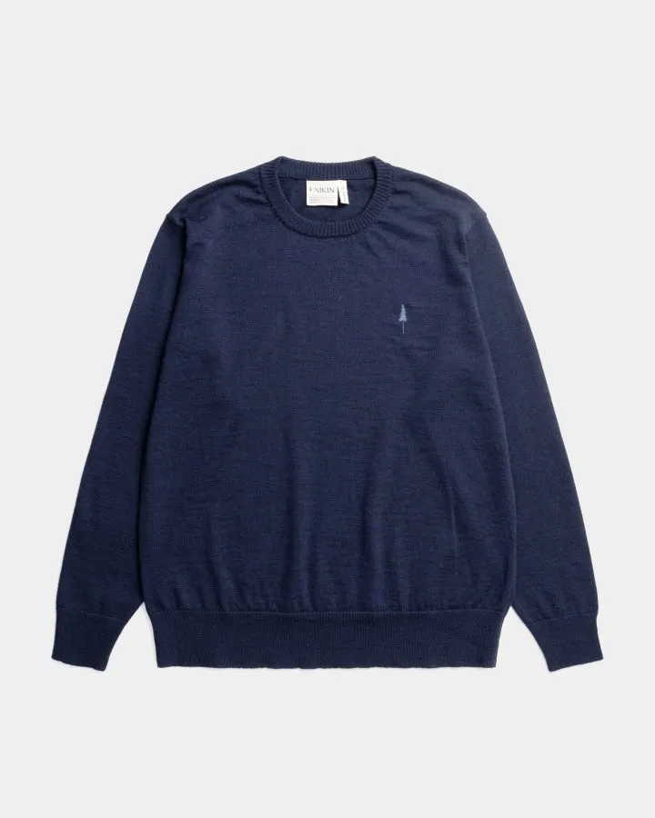 NIKIN TreePullover Merino Pullover Dark Navy Wolle
