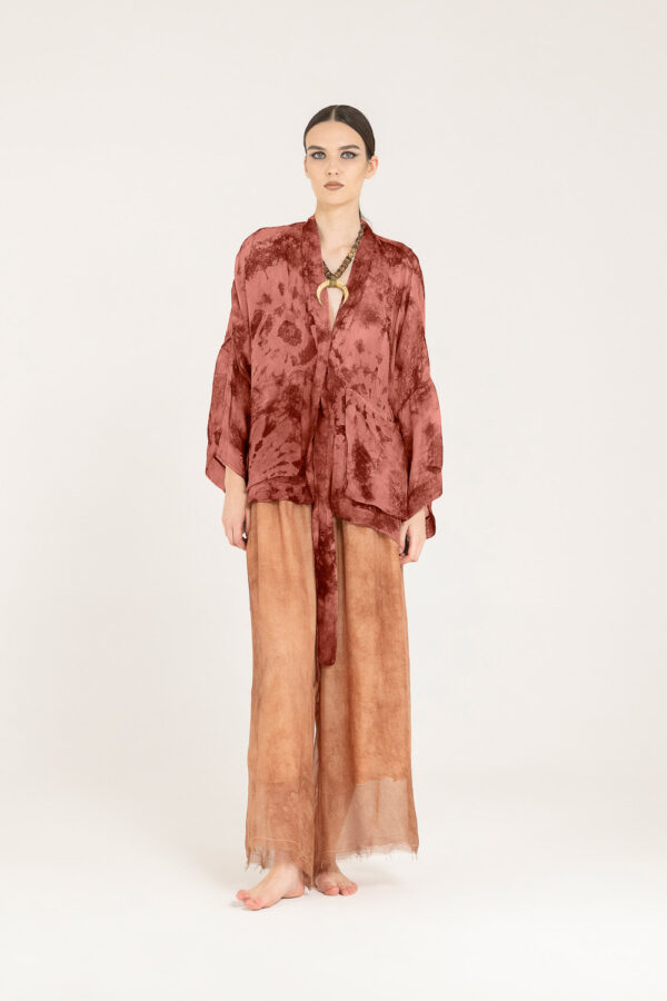 Sanctamuerte Maglieria Cardigan Kimono Viskose-Seide