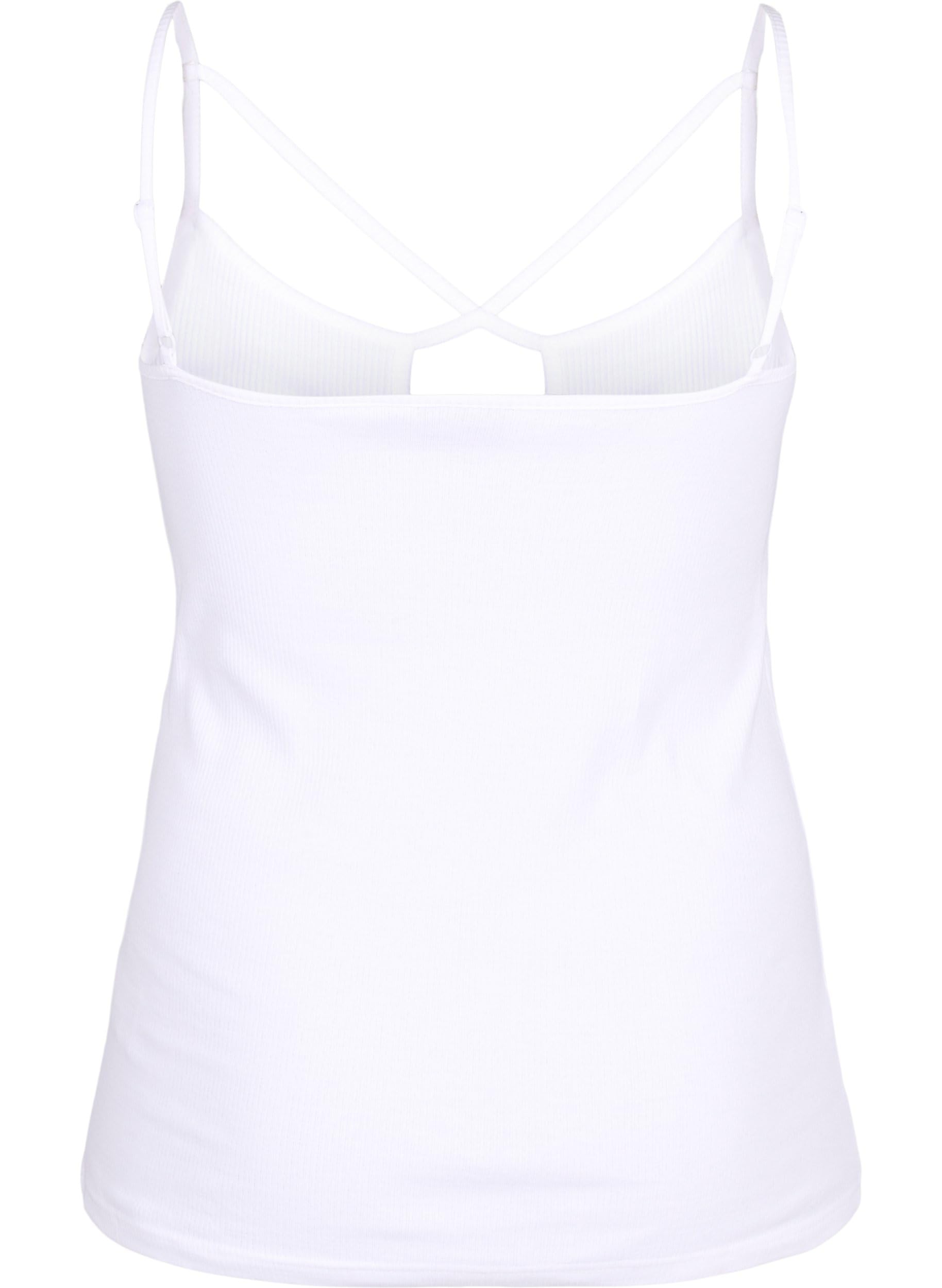 Zizzi Singlet Top Rib Top Große Größen Bio-Baumwolle