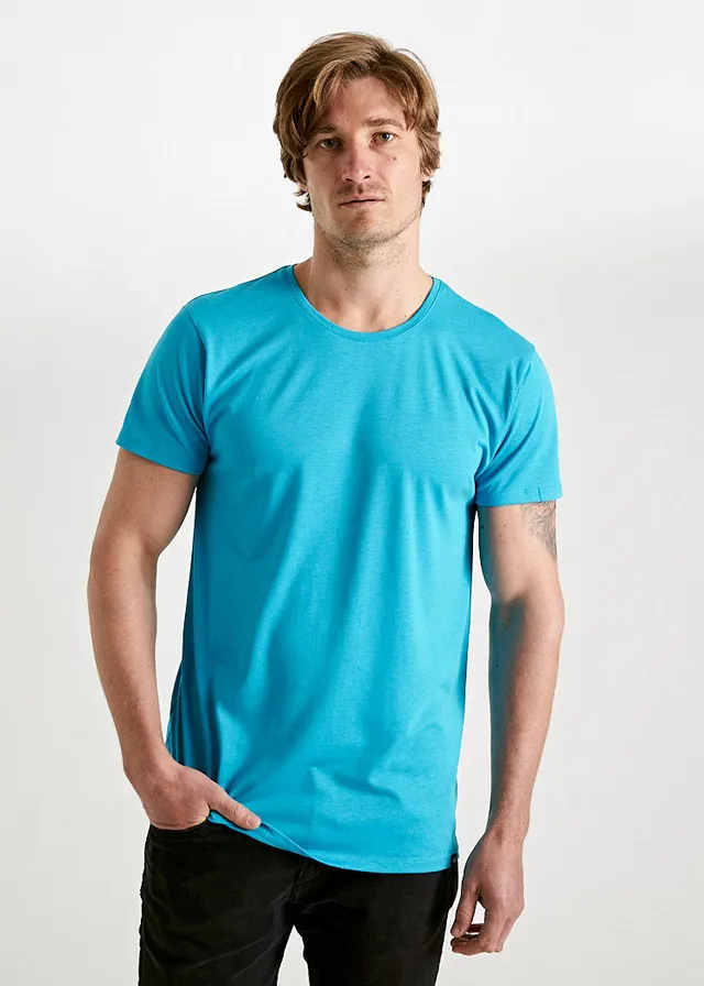 Wijld WoodShirt Alex Herren T-Shirt Blau Regular